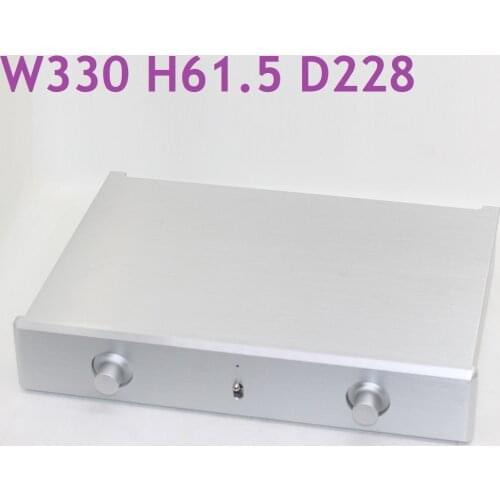 Preamplifier Chassis DIY Aluminum Power Amplifier Housing Home Audio Earphone Amp Case Music Fun DAC Cabinet W300 H61.5 D228