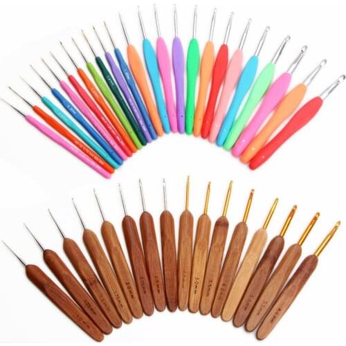 1set Multicolor crochet hooks knitting needles set kit embroidery cross stitch needle Sweater Weaving Tools diy crafts materials