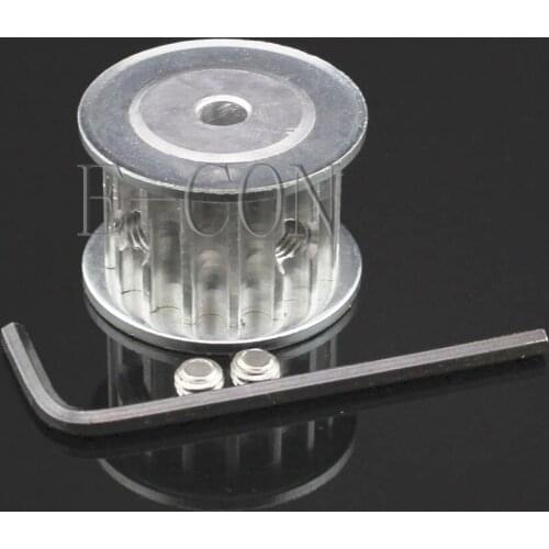 1pcs 5M16T HTD5M Aluminum Timing Belt Pulley 16 Teeth 5mm/6mm/6.35mm/7mm/8mm/10mm/12mm Bore 16mm width AF Type Stepper Motor