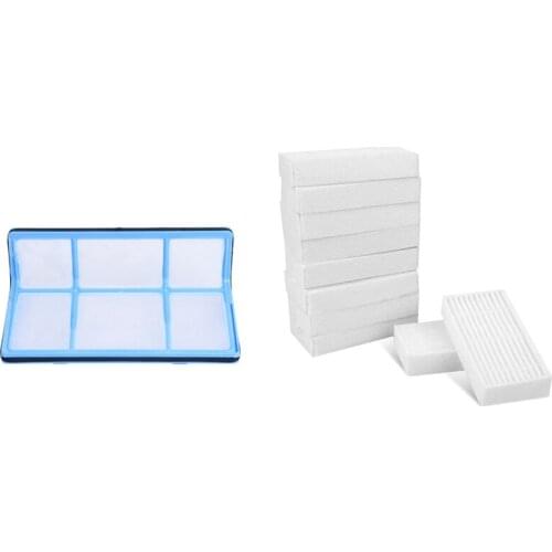 1 Pcs Dust Hepa Filter for Ilife V5 V5S V3 V3S V5Pro V50 V55 X5 Ilife V5S Pro Vacuum Cleaner & 10 Pcs Premium HEPA Filter for IL