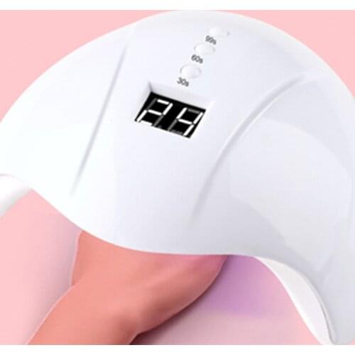 1pc Nail USB Lamp With 3 Timer Setting(30s/60s/99s) Pink/White Curing UV Gel Polish Lamp For Dryling Nail UV Gel Tool Lamp 12LED