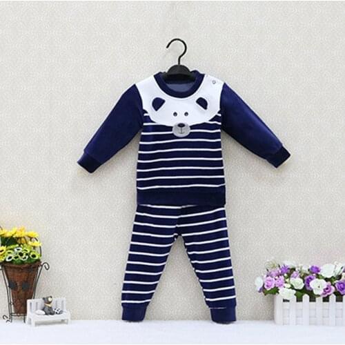 Baby Long Sleeve Blouse+ Pants 2 Pieces/Set Velour Suits for spring and winter children christmas clothing christmas