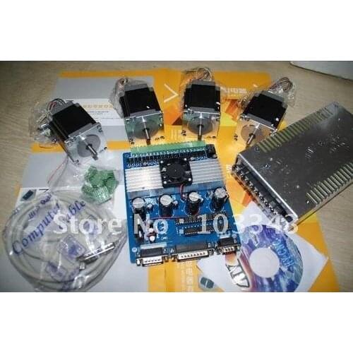 4 Axis Nema 23 Stepper Motor 272oz-in 23HS8430/23HS7430& controller driver board TB6560 CNC Kit