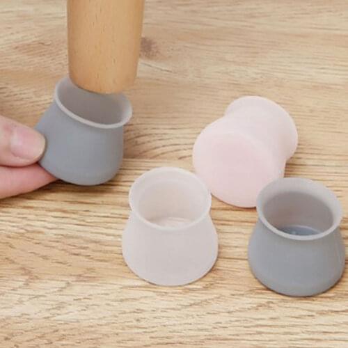 4pcs Silicon Furniture Anti-slip Table Legs Protection Cover Table Feet Pad Floor Protector For Chair Legs Floor Protection