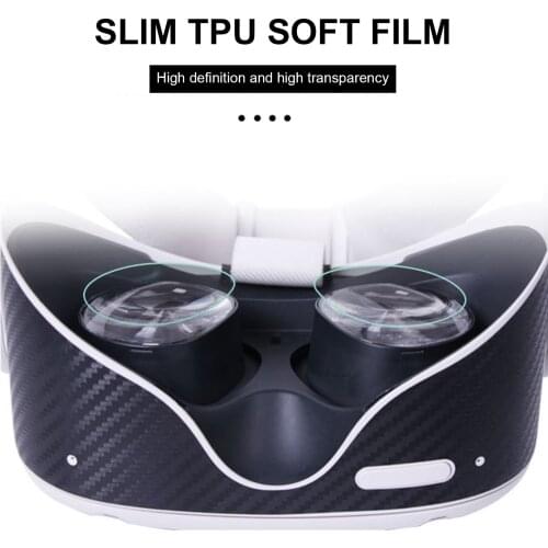 4pcs Lens Protector Film For Oculus Quest 2 Lens Cover Sweat-proof TPU Films Anti Blue Anti-scratch Light VR Glasses Accessories