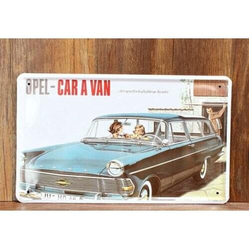 50pcs/lot Metal Sign shabby chic 2014 New listing Novelty Gift Opel car Garage tin signs Medium bathroom Pub Bar metal poster Pl
