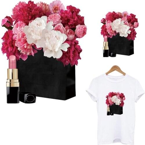 Flower Patches Applique Iron-on Transfer For Clothing Fashion Design Thermal Sticker A-level Washable Girl T-shirt Clothes Patch