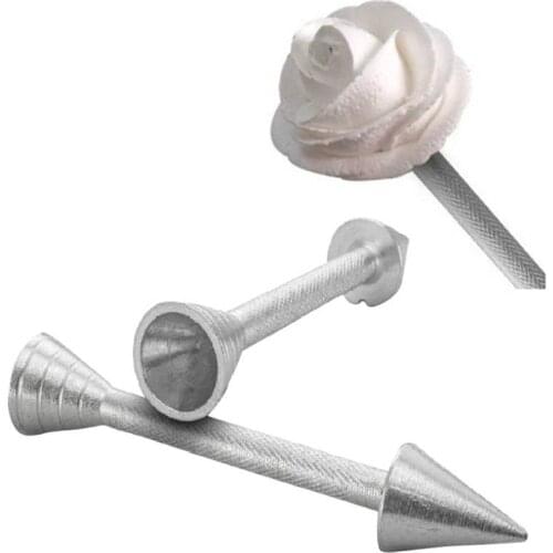 Baking Pastry Cone Holder Cake Piping Rod Aluminum Piping Cone Cream Rose Icing Cream Rose Flower Sticks Cake Decoration Tools