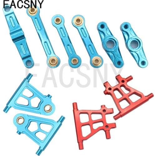 Aluminum Alloy Front Rear Lower Swing Arm Rod Links Assembly for 1/10 Tamiya TT02 RC Crawler Car Upgrade Accessory