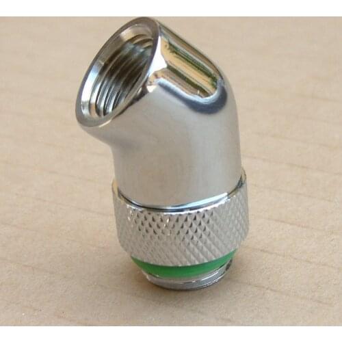 G1/4" 45 Degree Rotary Adaptor Fitting Water Cooling,P/N:FITTING-DEG45ROT