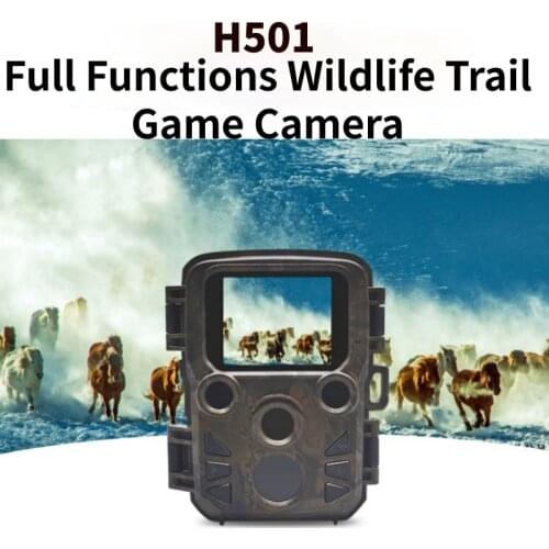H501 1080P Full Functions Infrared 20m IR Night Vision 0.45s Trigger Time Long Standby IP66Waterproof HD Hunting Scouting Camera