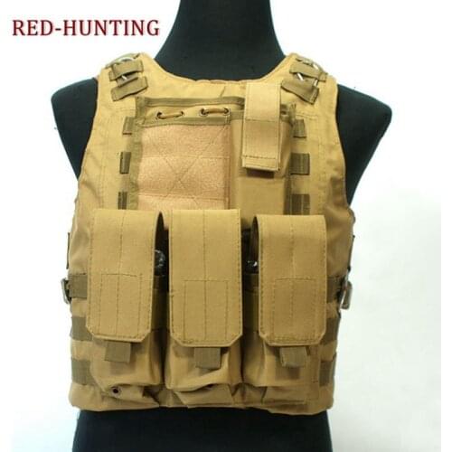 Camouflage Hunting Military Tactical Vest Molle Waistcoat Combat Assault Plate Carrier Vest outdoor clothing Hunting vest