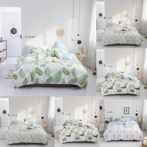 Hongbo Cartoon Floral Bedding Set Cotton Bed Linen Sets Bedspreads Kids Duvet Cover Bed Sheet Set