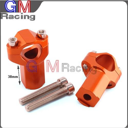 Motorcycle Higher 21MM CNC Billet 28MM Risers Mount Handlebar Clamps For KTM SX XC SXF XCF XCW XCFW EXC EXCF 125 250 350 450 530