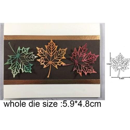 Craft metal cutting dies cut die mold Christmas Maple Leaf Scrapbooking dies paper craft knife mould blade punch stencils dies