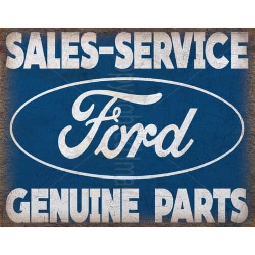 FORD SERVICE GARAGE METAL TIN SIGN POSTER WALL PLAQUE
