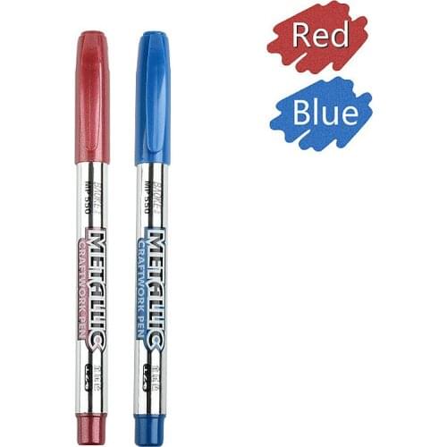 Fashion DIY Metallic Waterproof Permanent Paint Marker Pens Gold and Silver for Drawing Students Supplies Marker Craftwork Pen