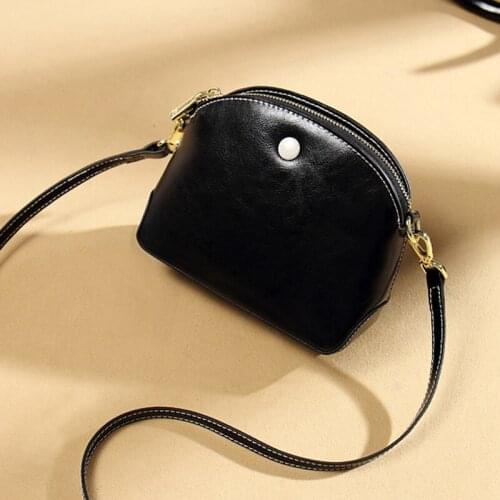 Soft Leather New Fashionable High Quality Womens Bags New Handmade Large Capacity Cowhide Leisure Chic Shoulder Bags