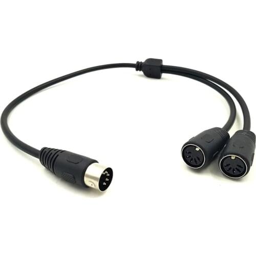 One point two audio MIDI5 core 5Pin Din revolution 2 5 Pin Din female hole cable 0.5 meters