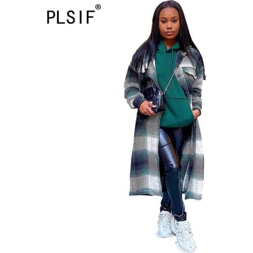 PLSIF Women's Classic Trench Coats