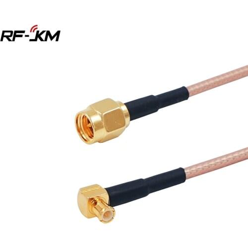 RF coaxial connector SMA Male Plug to MCX Male Right Angle RF Pigtail Cable RG316