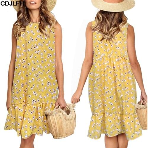 Chiffon Floral Dresses Elegant Ruffle Women 2020 Woman Dress Fashion Street Sexy Clothes Casual Slim Thin Mini Party Dress