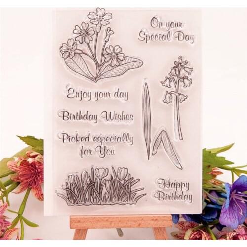 Hot sale rose Transparent Clear Stamps / Silicone Seals Roller Stamp for DIY scrapbooking photo album/Card Making