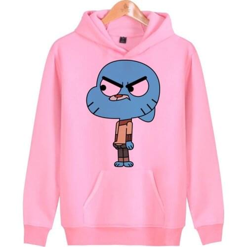 Gumball amazing world hoodies sweatshirts streetwear male homme harajuku hip hoddies hop men/women pullover J1098