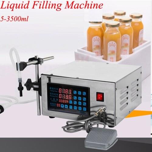5ml-3500ml Water Liquid Filling Machine Automatic Quantitative Filling Machine CNC Control Small Bottle Filler 220V/110V XK-580