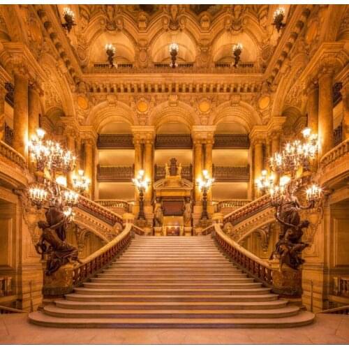 Vinyl Photography Backdrop Beauty and Beast Castle Palace Computer Printed Photo Background for Party and photo studio ZH242