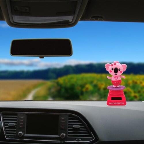 Adorable Solar Power Shaking Head Koala Figure Home Office Interior Dashboard Decoration Bobble Head Birthday Gift