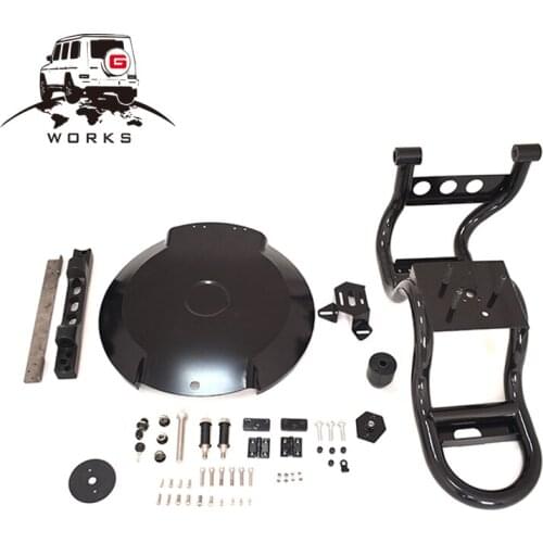 W463A W464 G Class G500 G55 G63 4X4 style Real Dry Carbon Fiber Spare Wheel Tyre Cover Back covers