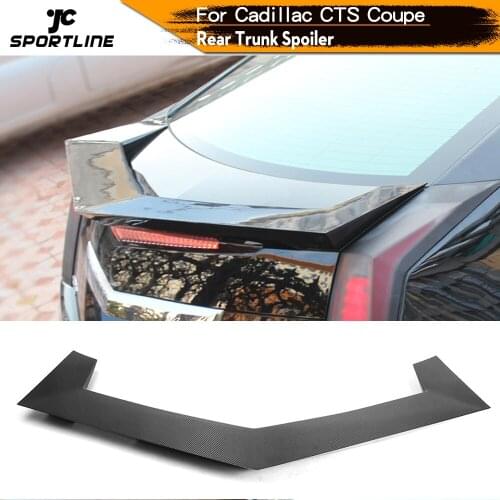 Carbon Fiber Rear Racing Trunk Boot Lip Spoiler Wing For Cadillac CTS Coupe 2-Door 2011 - 2014 Car Styling Rear Trunk Spoiler