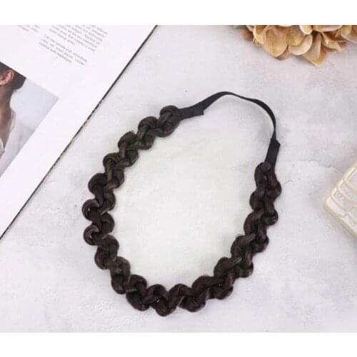 Twisted Braided Headband 3cm Korean Version Of The Sale Rayon Braided Headband Headdress Braided Wig Hot New Knotted Z0M6