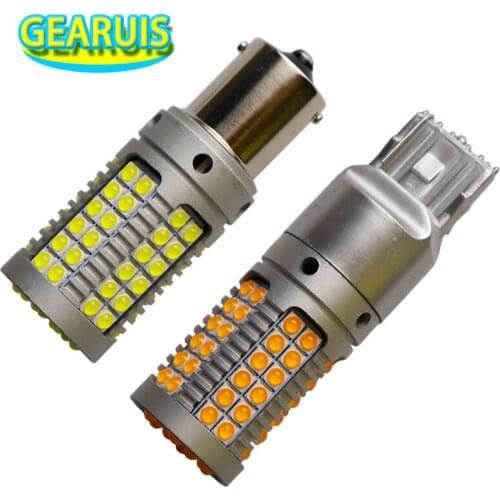 1156 ba15s 69 SMD 3030 24W 2A PY21W BAU15S 3156 7440 W21W Car Canbus NO Error LED Car DRL Turn Signal Light 12V
