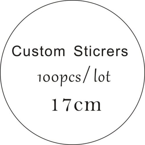 17cm/Personalized Wedding Stickers, Birthday, Baptism, Favors Boxes Lables, Customized, Your Picture, Logo, Customized/100pcs/B