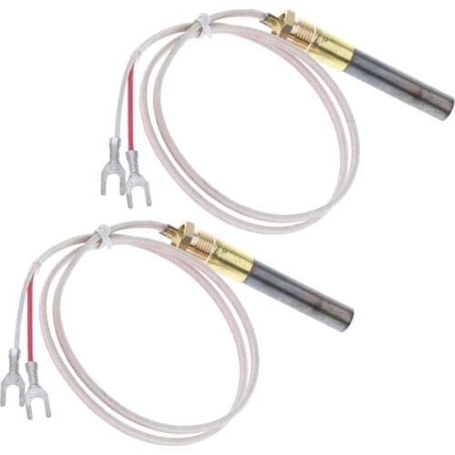 2PCS 24'' Gas Fireplace Thermopile for Oven Heater Water Boiler / Natural