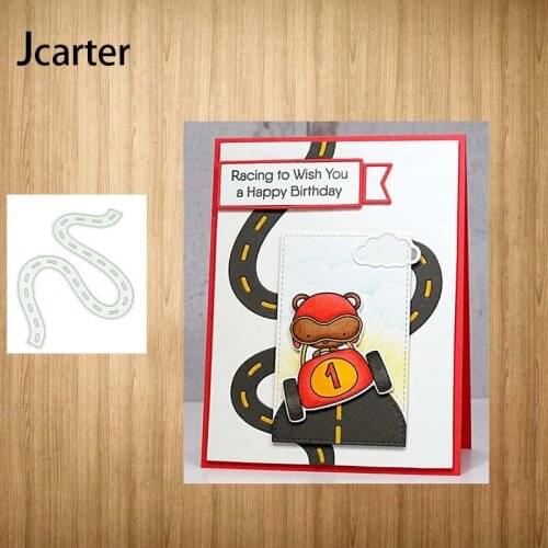 2021 Curvy Highway Metal Cutting Dies Craft Cut Die Stencil Scrapbooking DIY Handmade Make Album Paper Model Punch Blade Decor