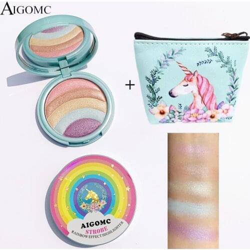 5 Color Highlighter Facial Bronzers Palette Makeup Glow Face Contour Shimmer Powder Illuminator Highlight Cosmetics