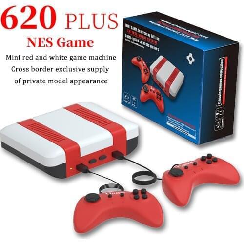 620plus Host 8-bit Game Console 256M Four Button With Line MINI Double Game Console 256M Memory ABS Shell Material Consoles