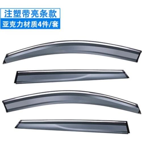 Car styling Car Window Rain Shield Shelters Cover ABS Sun Window Visor For Hyundai Tucson 2015-2018