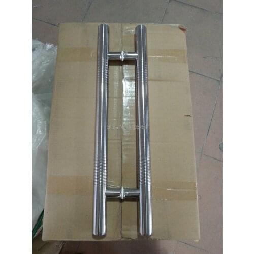 DHL free shipping Stainless steel glass door pull handle 600mm