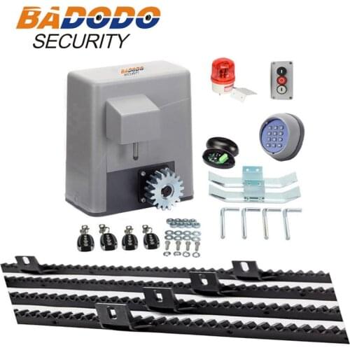 Residential automation sliding gate motor kit slide gate opener operator with 6m or 7m nylon racks
