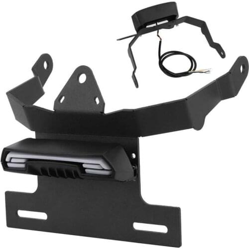 12V License Plate Holder Fender Eliminate LED Tail Lamp Turn Signal Fit for Kawasaki Vulcan S 650/Cafe Moto accessories