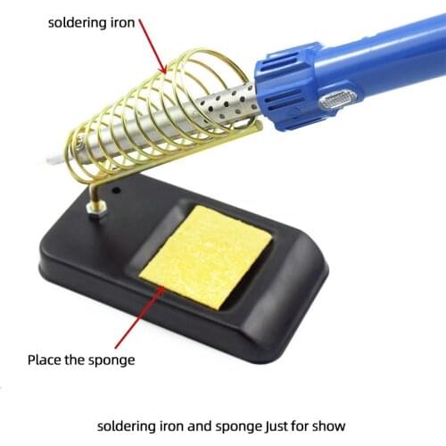 Electric Soldering Iron Stand Holder with Welding Cleaning Sponge Pads Generic High Temperature Resistance Soldering Station