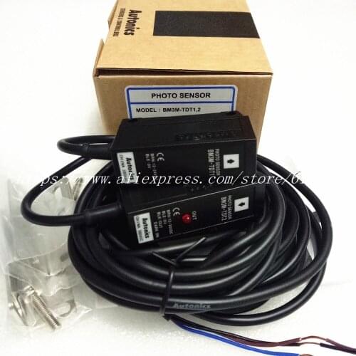 BM3M-TDT Through Beam Photoelectric Switch Sensor Dark On NPN Output 12-24 VDC Original New BM3M-TDT1 BM3M-TDT2