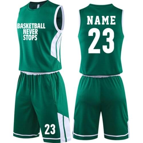 Customized Men Kids Women basketball training jersey set blank college tracksuit Youth Unisex Basketball Uniforms suit
