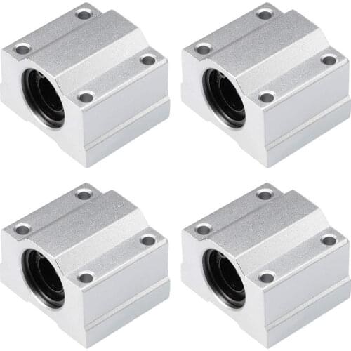 4Pcs 34*30*20mm SCS8UU SCS8LUU Linear Ball Bearing Slide Block for a6 a8 e10 e12 e16 3D Printer parts