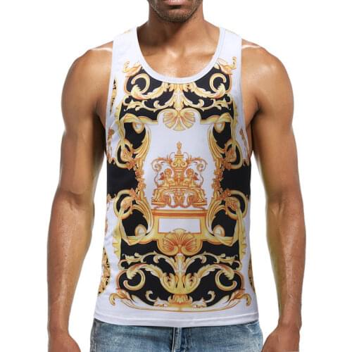 Men Muscle Bodybuilding Sleeveless Shirt Tank Top Singlet Fitness Vest Mens Summer slim Tank tops Vest 3X-Large Tee For Male