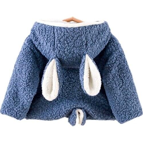 Fashion Autumn Winter Childrens Cotton Coat New Baby Boys Girls Cute Thick Cotton Hooded Jacket Toddler Casual Costume